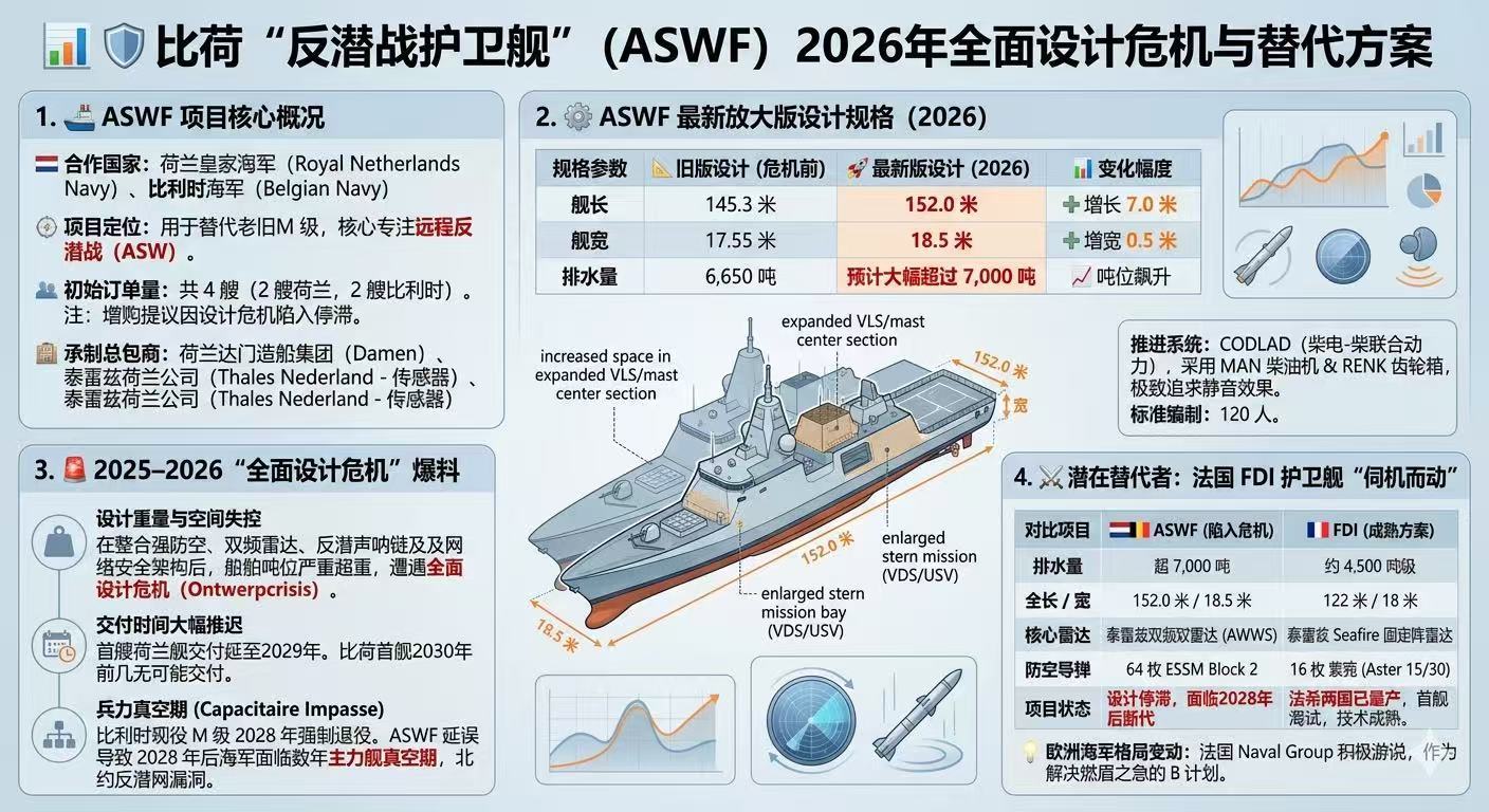 中外舰闻 军事ai新视野 故事似曾相识，荷兰🇳🇱 与比利时🇧🇪ASWF导