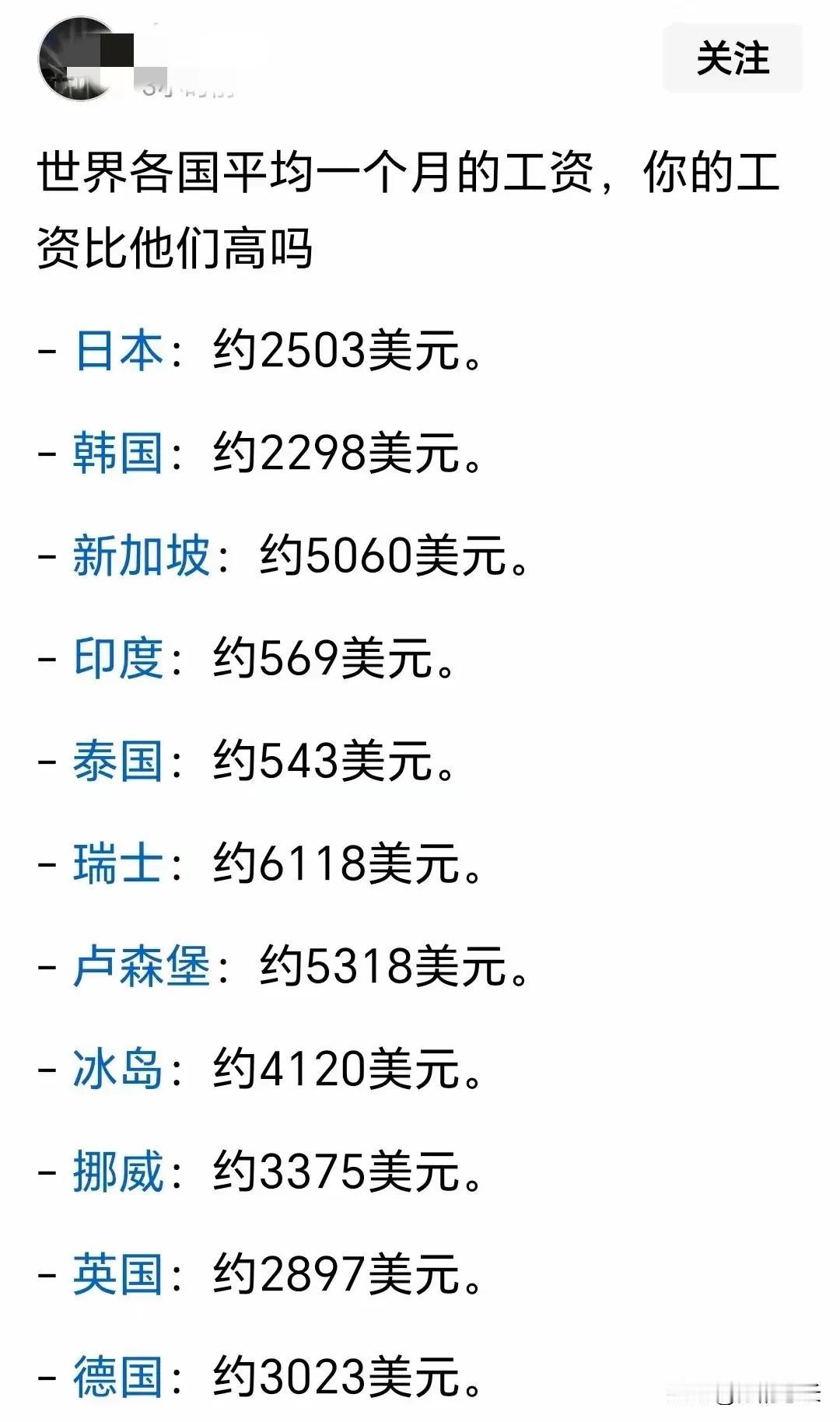 其他国家不敢说，但你说印度月平均工资569美元，约合4000元人民币，这是不是太