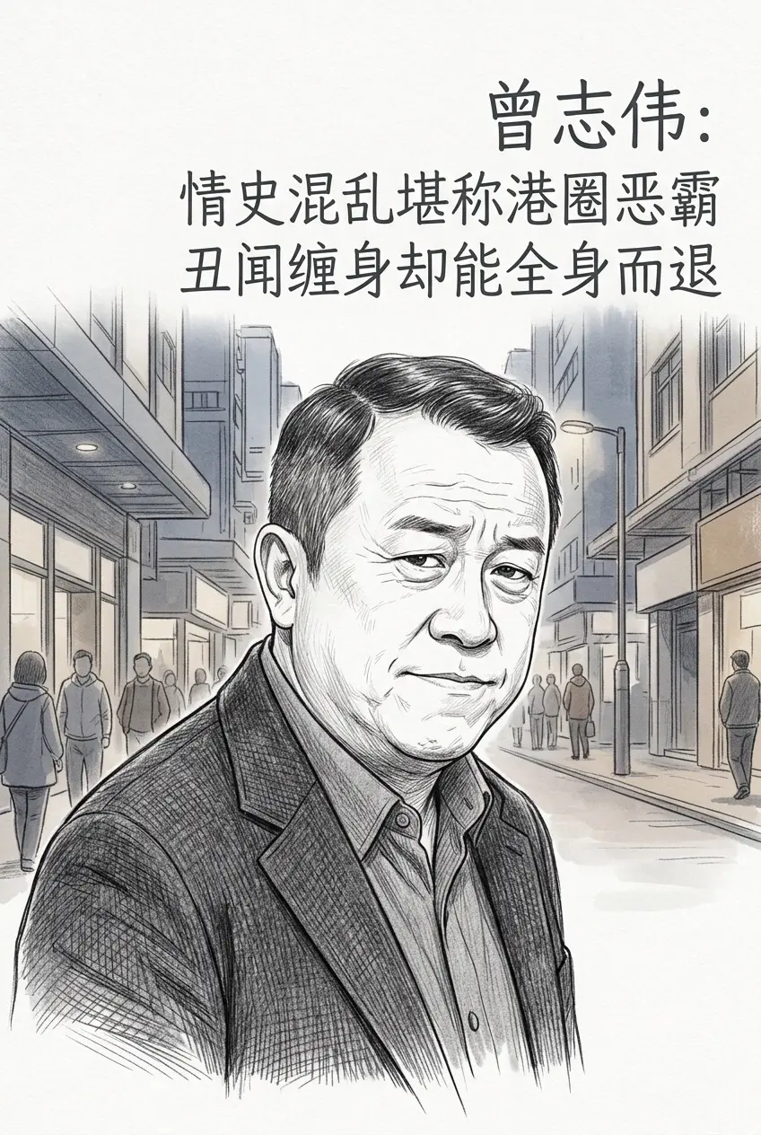曾志伟：情史混乱堪称港圈恶霸，丑闻缠身却。能全身而退