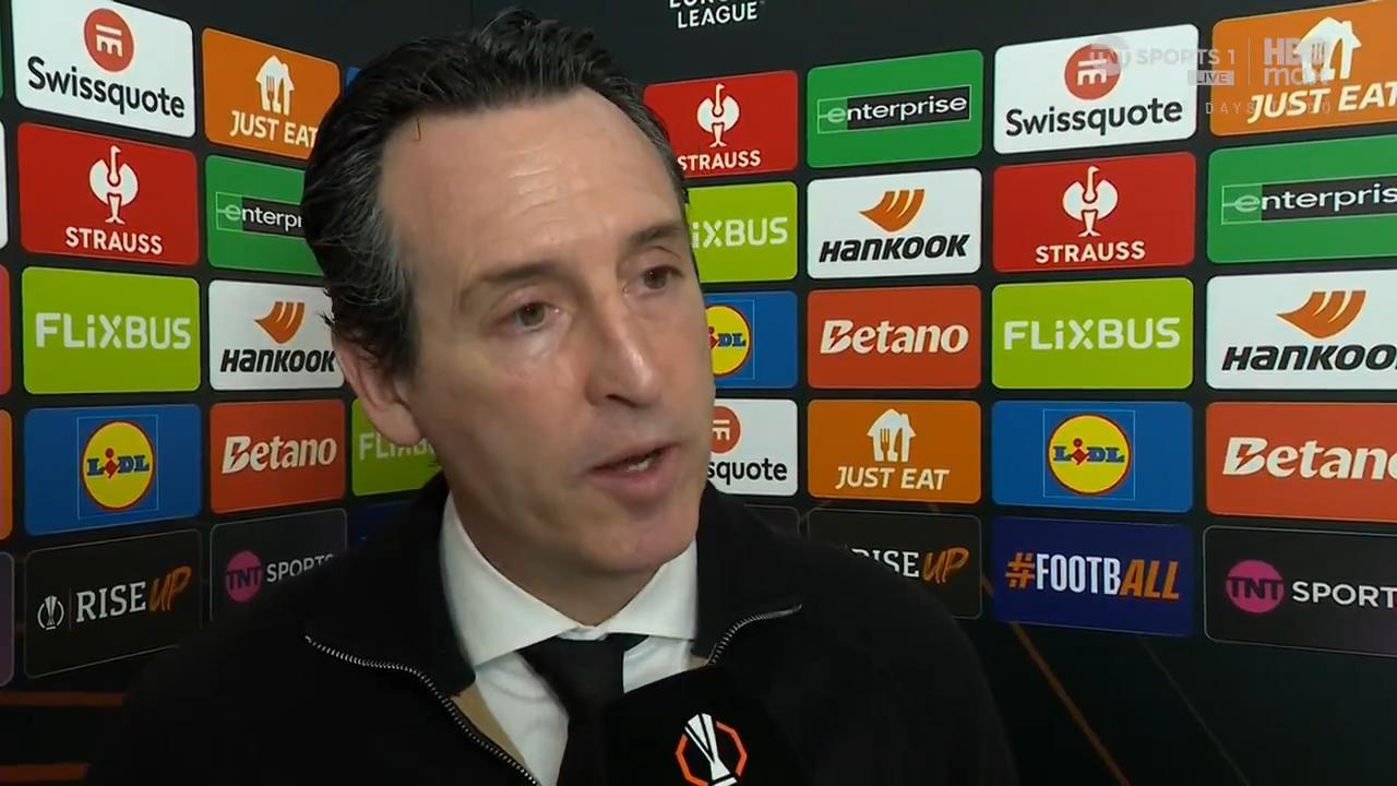 【晋级八强我很满意】埃梅里：“是的，太棒了！两年前我们打入了欧协联半决赛，去年我