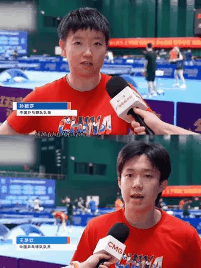 4月11日新鲜的莎头接受记者采访！
今年是中美乒乓外交55周年，为了纪念这个特殊