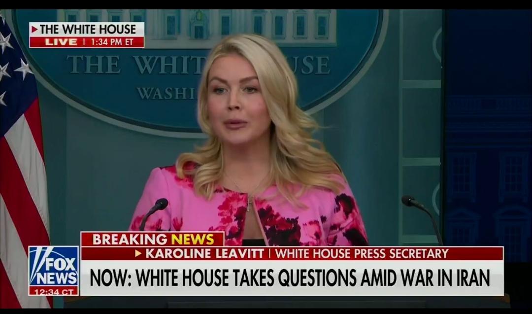 白宫新闻秘书莱维特北京时间3月31日就伊朗战争接受采访时表示：“一些前任领导人现