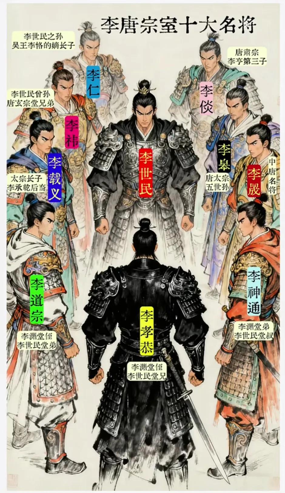 不愧是关陇武功世家，大唐李渊家族，能打的绝不仅仅只有李世民！[大笑]  ① 李孝