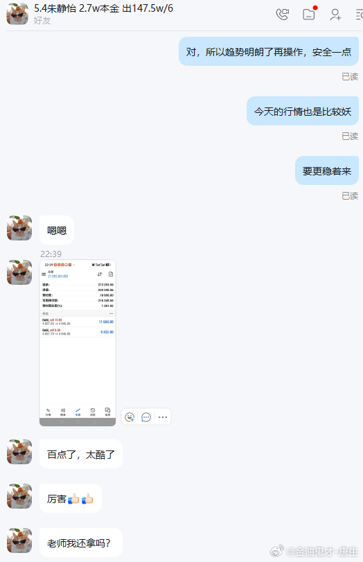 百点利润拿下，收工！因为未知而恐惧？不存在的！让我们再次恭喜静怡拿下12602美