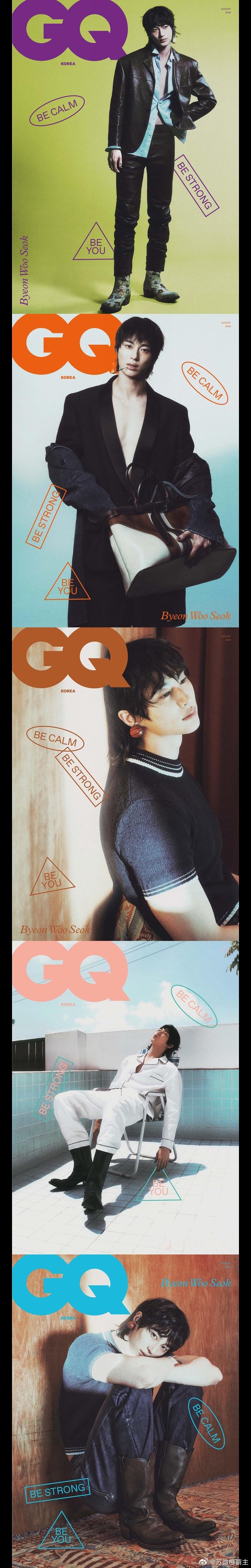 边佑锡 X prada GQ 杂志花絮图全靠边佑锡的脸和身材在撑着这些丑衣服… 