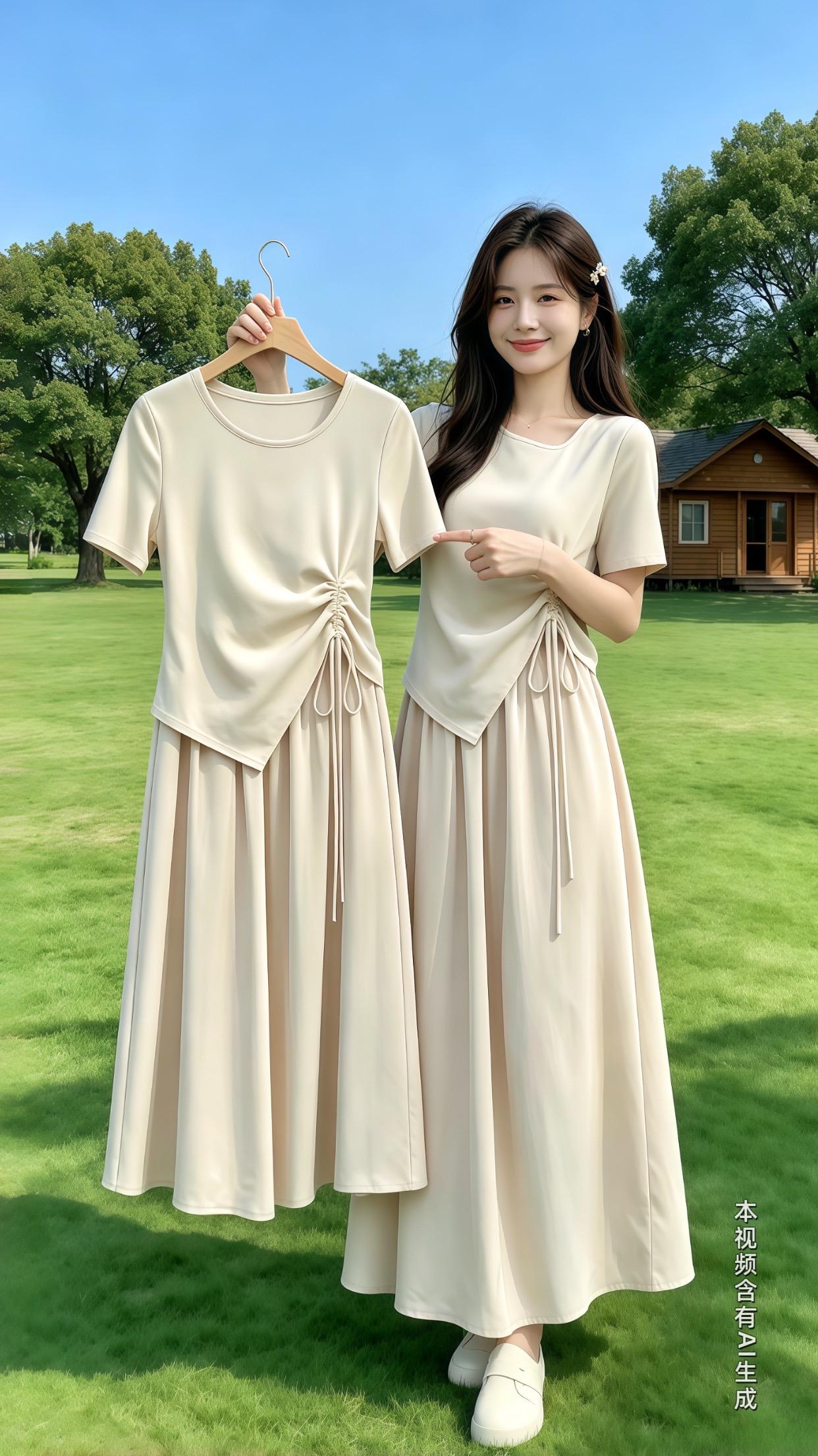本命温柔杏色套装上线✨。谁懂啊！这套懒人套装直接焊在身上了💛不用费心...