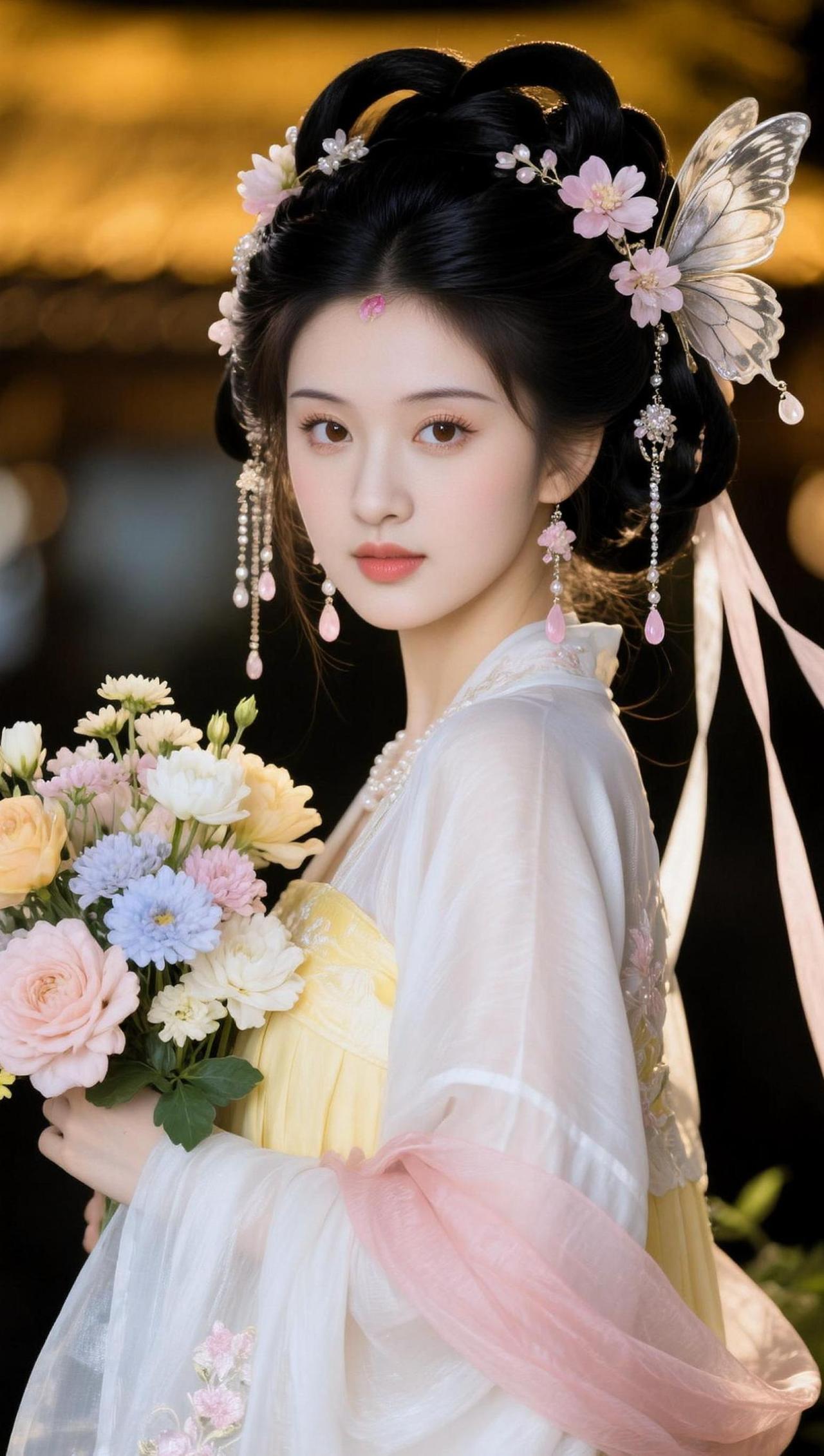 AI蝶饰汉服照 抖音ai创作