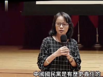 区桂枝喊话郑丽文，中国共产党让中国成为一个科技强国，世界第二大经济体。所以中国国