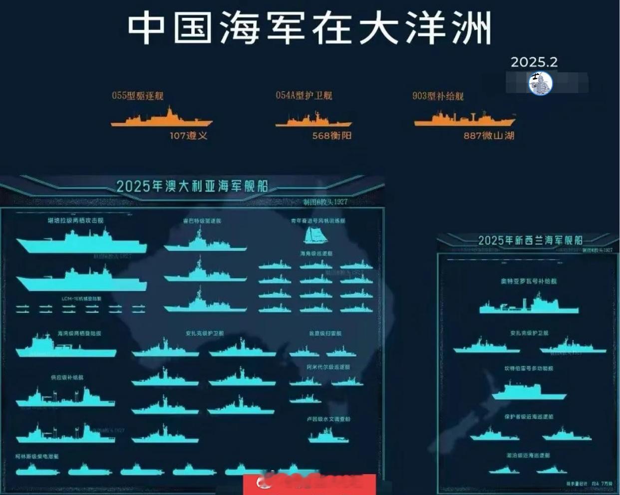 中国的055遵义舰海军舰队，奔袭万里，到澳大利亚首都悉尼外海，搞海军实弹射击演习