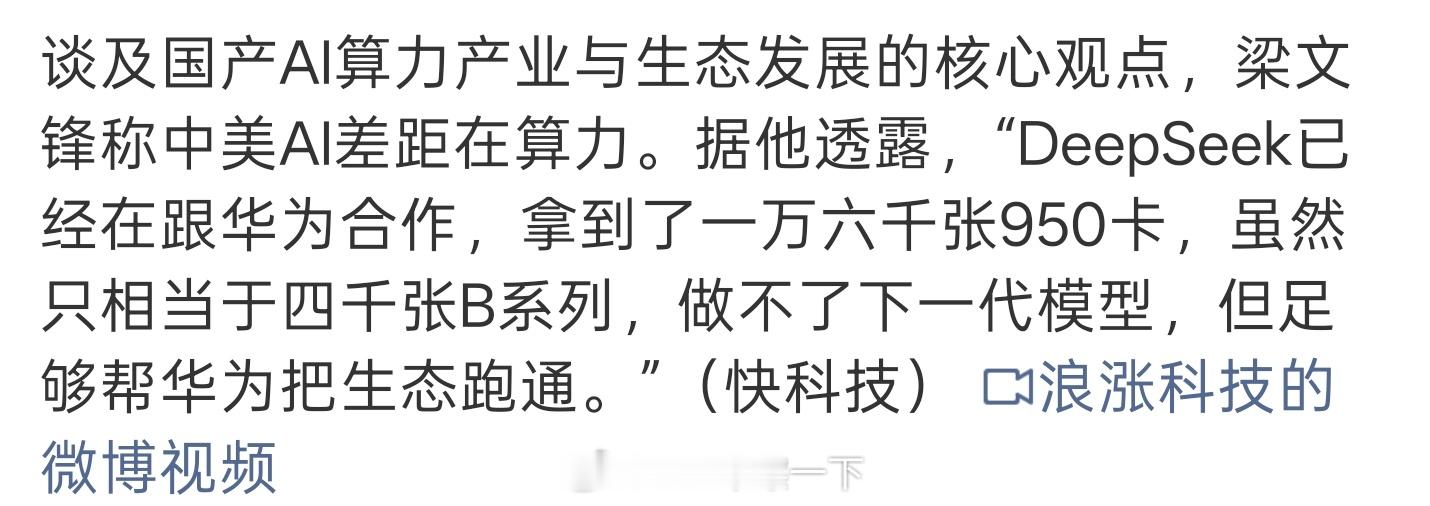 DeepSeek华为合作任何风口来了的时候都是群雄并起，但最终活下来的都是寥寥无