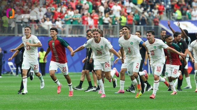 3 - 🇲🇦 摩洛哥队今天成为首支在 FIFA 世界杯淘汰赛中打进三球的非洲