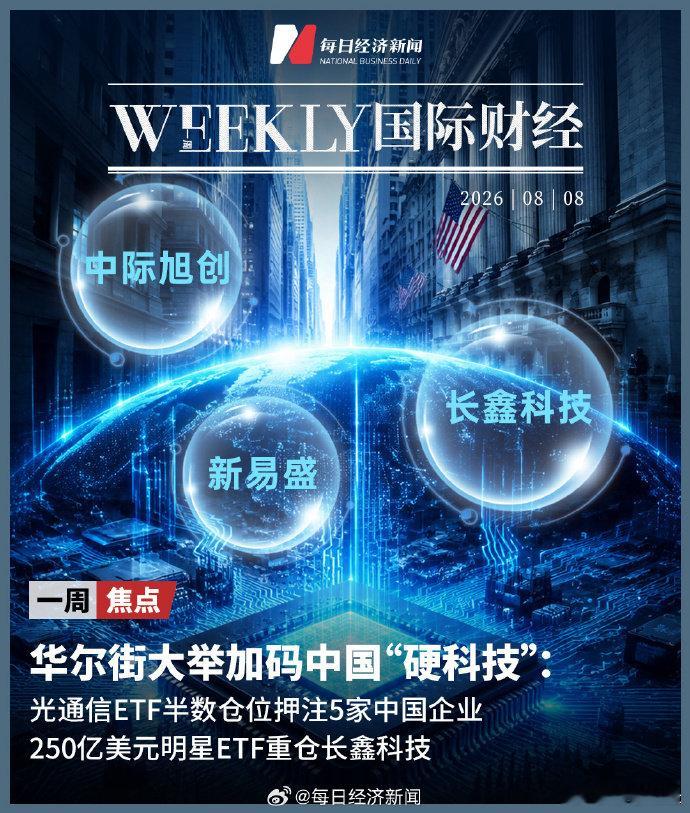 【美国拦不住华尔街投中国科技了！美国光通信ETF重仓5家中企 ，250亿美元明星