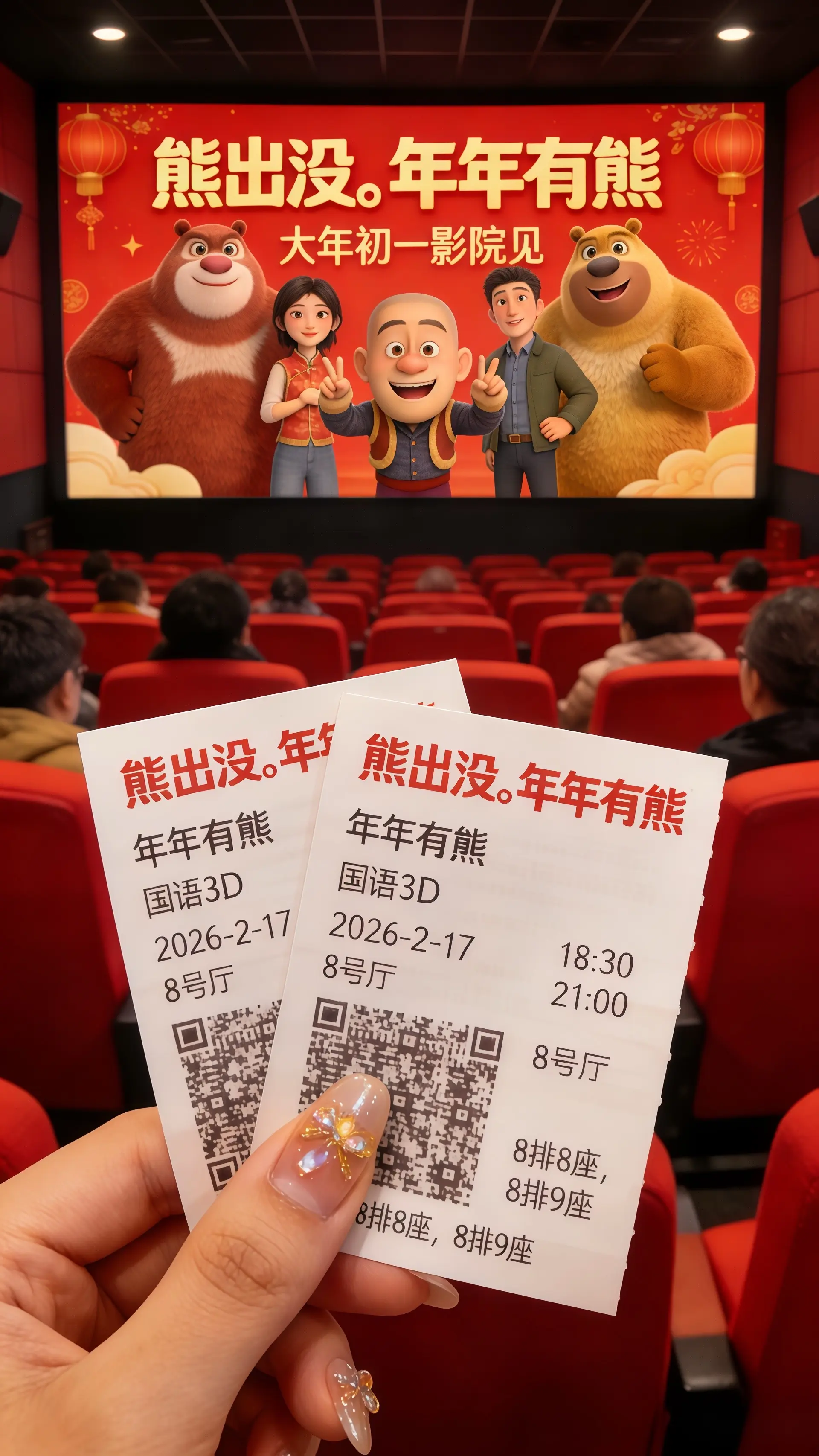 年年有熊电影票。