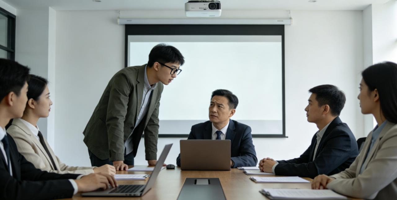 部门有个不成文的规定：开会时，谁要是被老板点名“谈谈想法”，谁就得请全组喝咖啡。