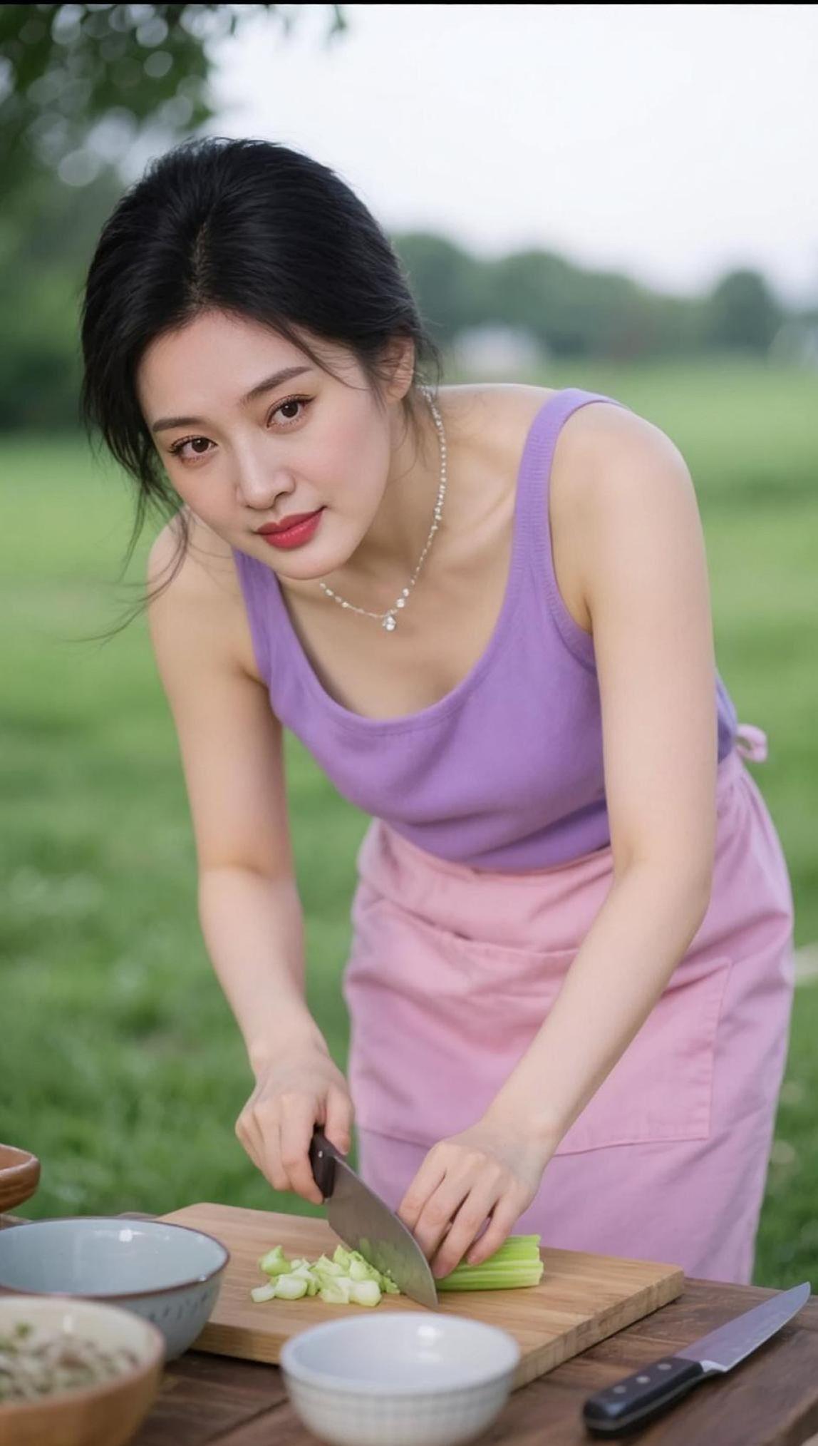 AI田园生活照 抖音ai创作 颜值在线 自然美景 写真照