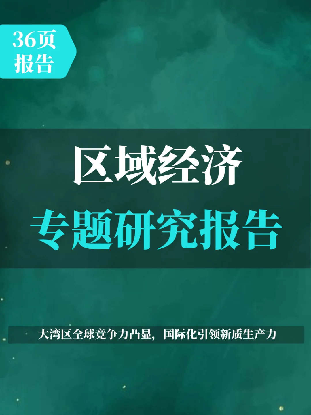 区域经济专题报告