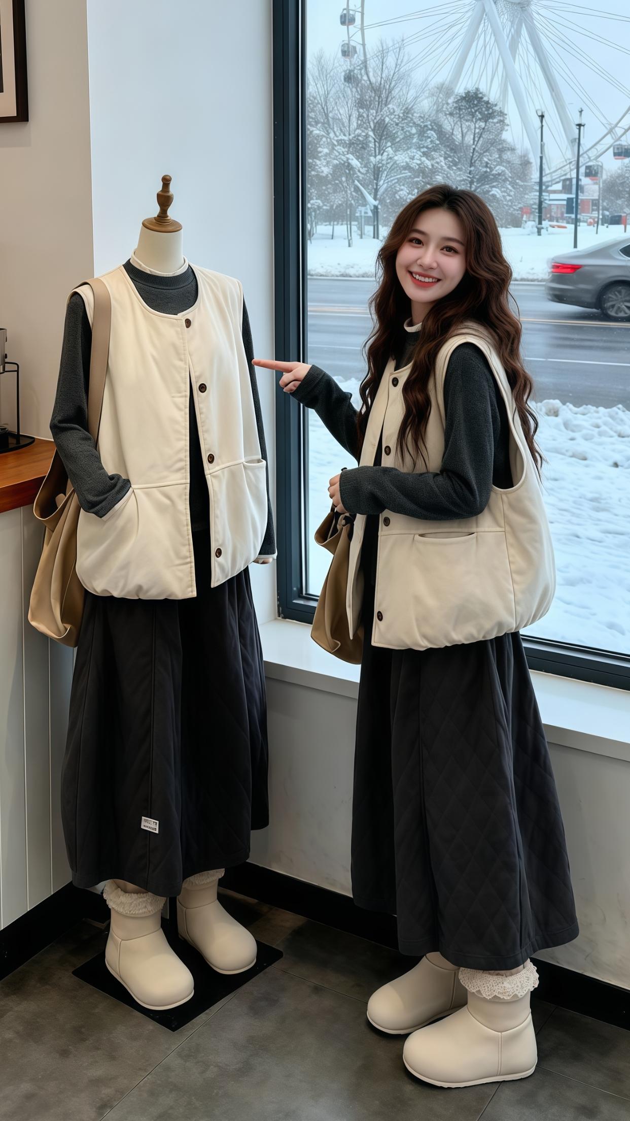 气质女神穿搭 小个子穿搭 精致穿搭 小个子显高显瘦穿搭 冬季搭配