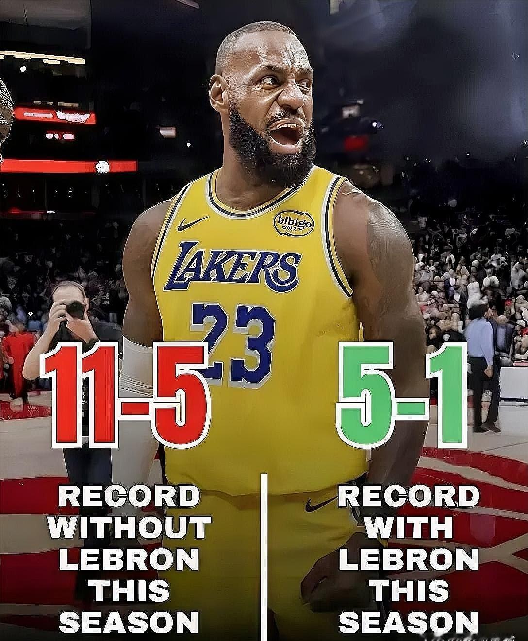 昨天刷到詹姆斯的新数据。
整个人愣了三秒。
14分？
生涯新低？
别傻了。
这不