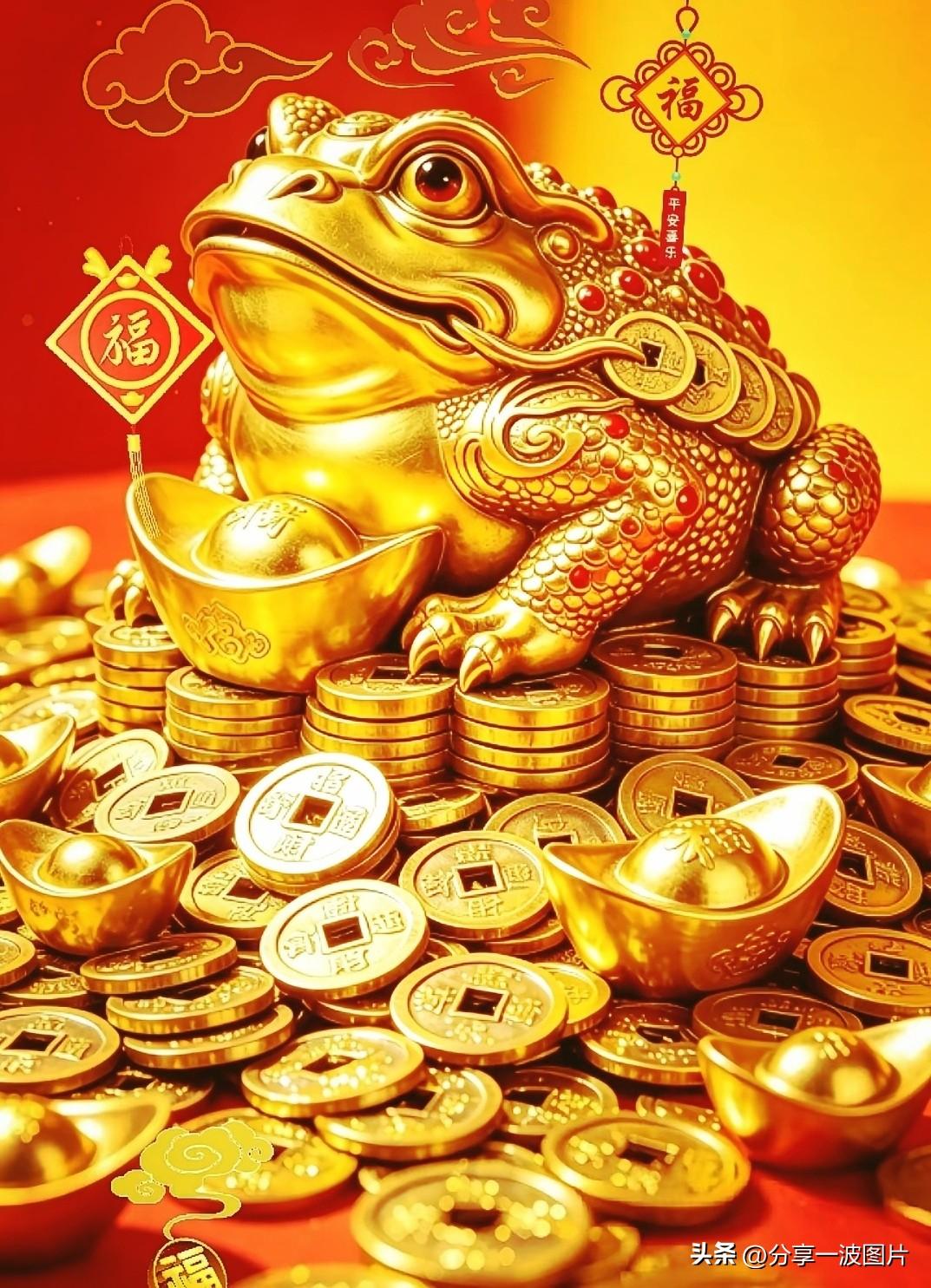 招财金蟾，日进斗金。