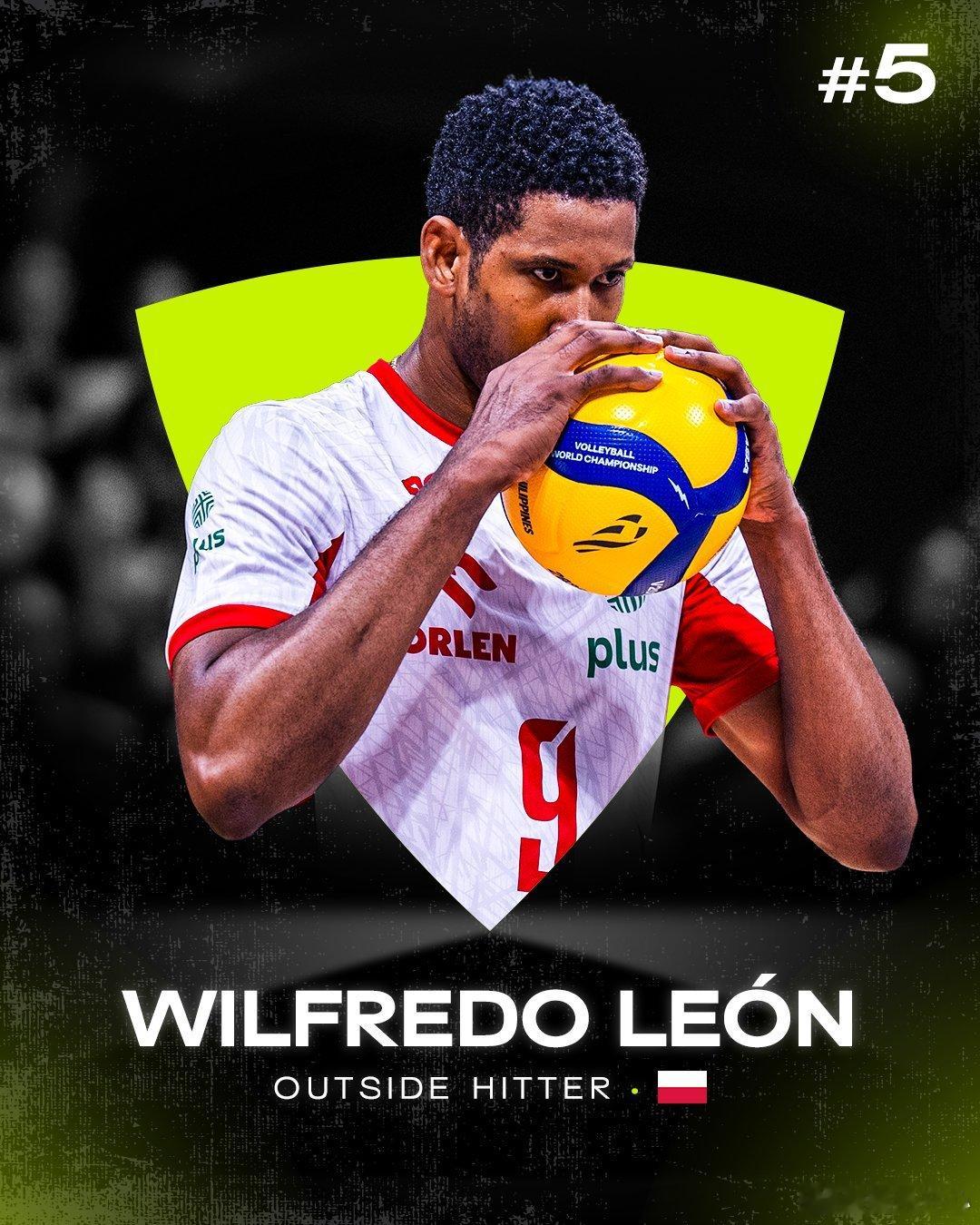 【国际排联年度十佳—男子第五名莱昂】2025年最佳！ 威尔弗雷多·莱昂🇵🇱威