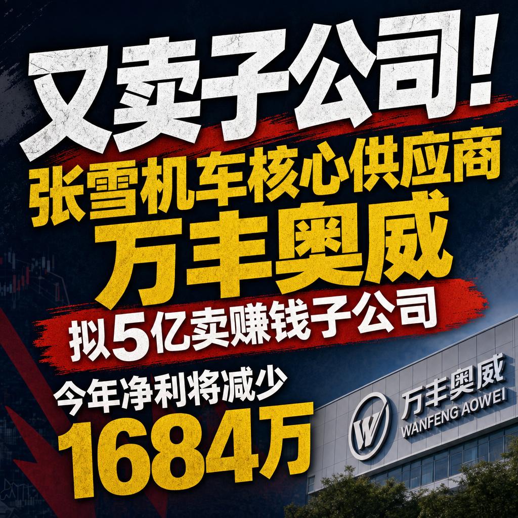 万丰奥威卖盈利子公司押注低空经济新赛道
卖掉每年稳赚四五千万的子公司，万丰奥威这