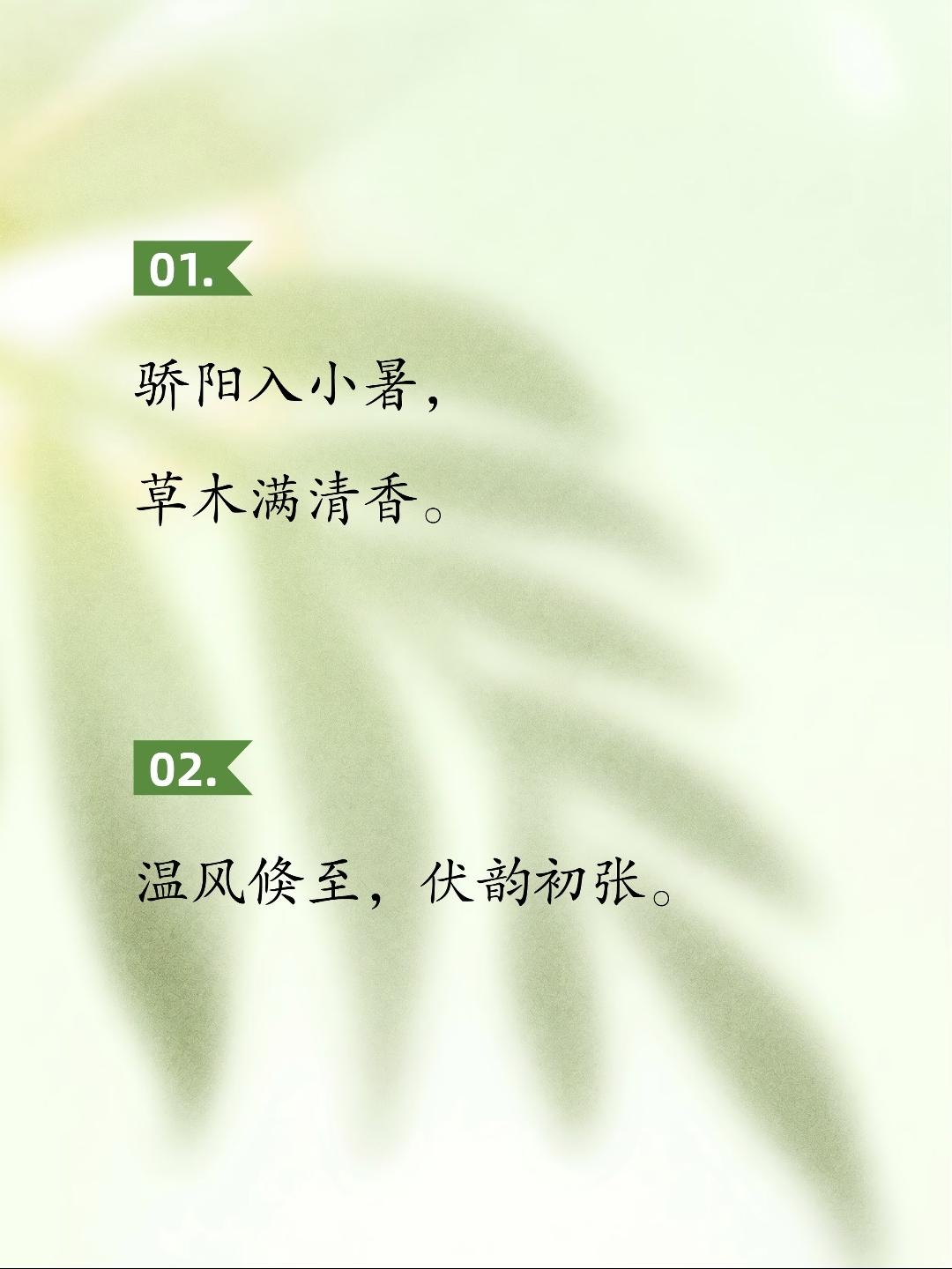 小暑节气文案短句，挑一句喜欢的，惊艳朋友圈!