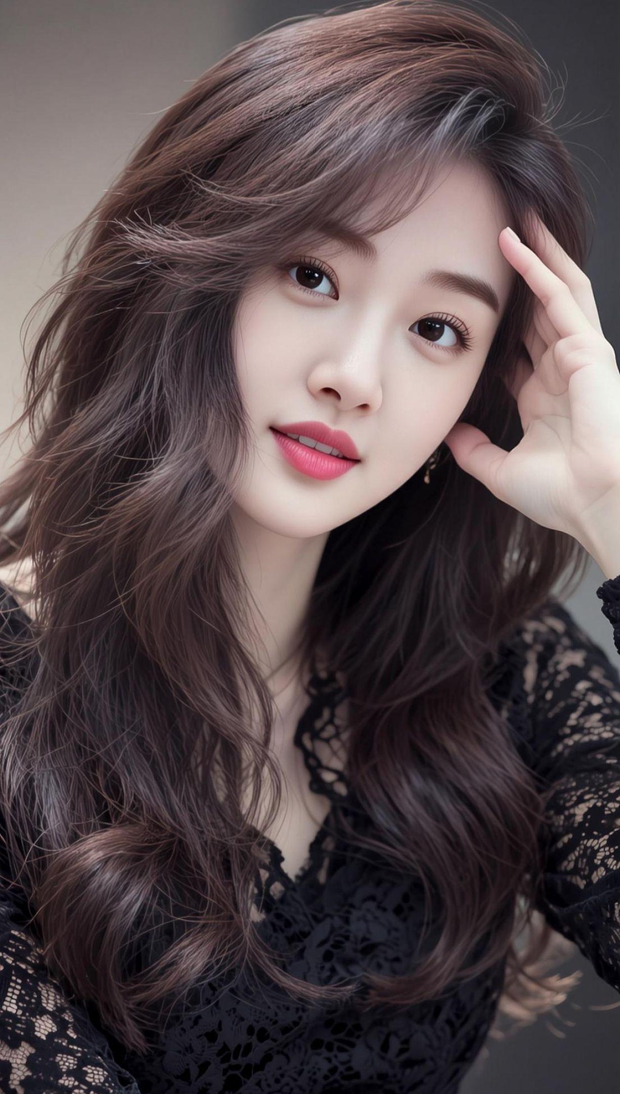 AI高级感自拍 抖音ai创作 甜美发型