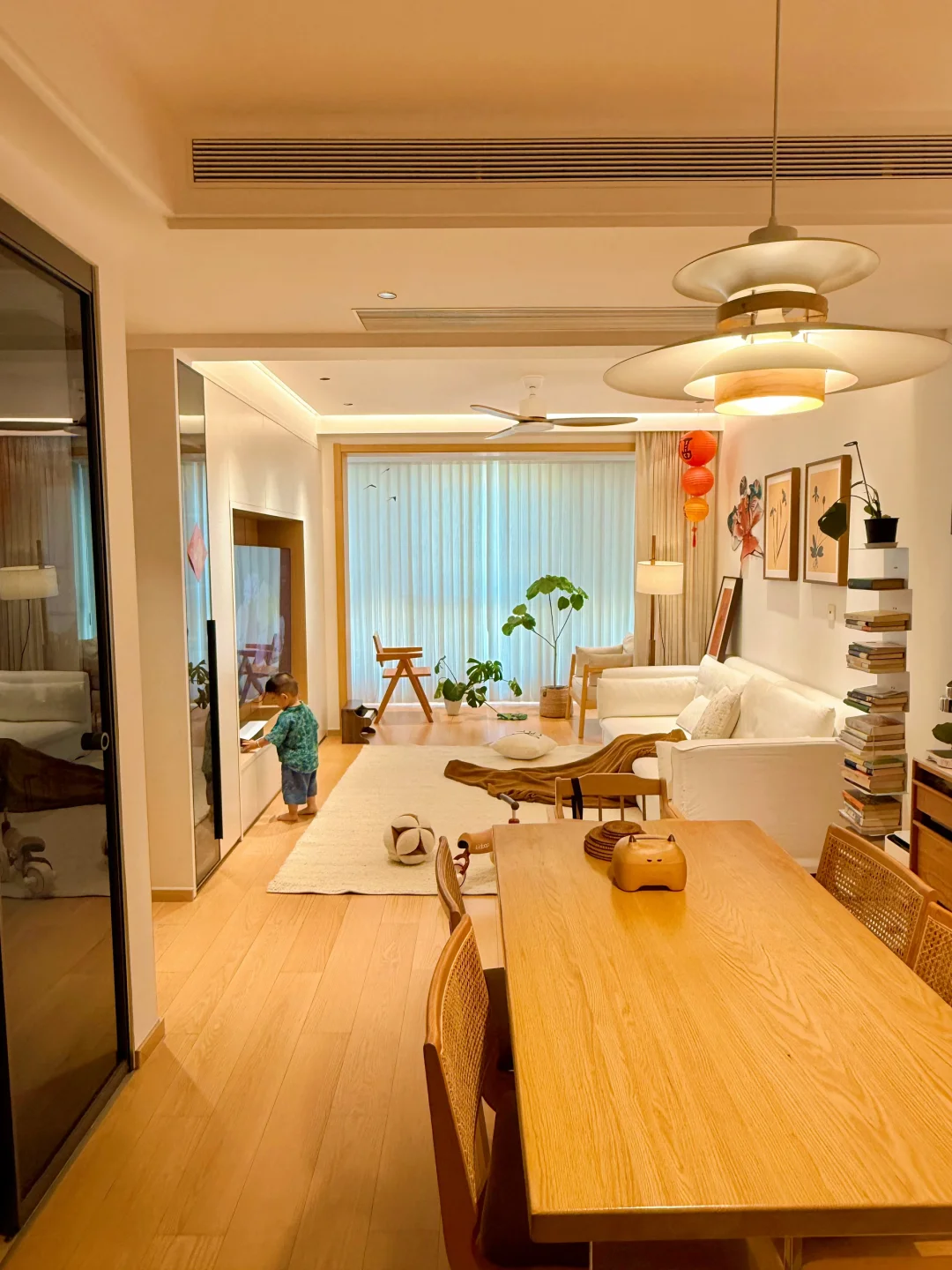 91平简单硬装全靠软装的混搭原木小家🏠