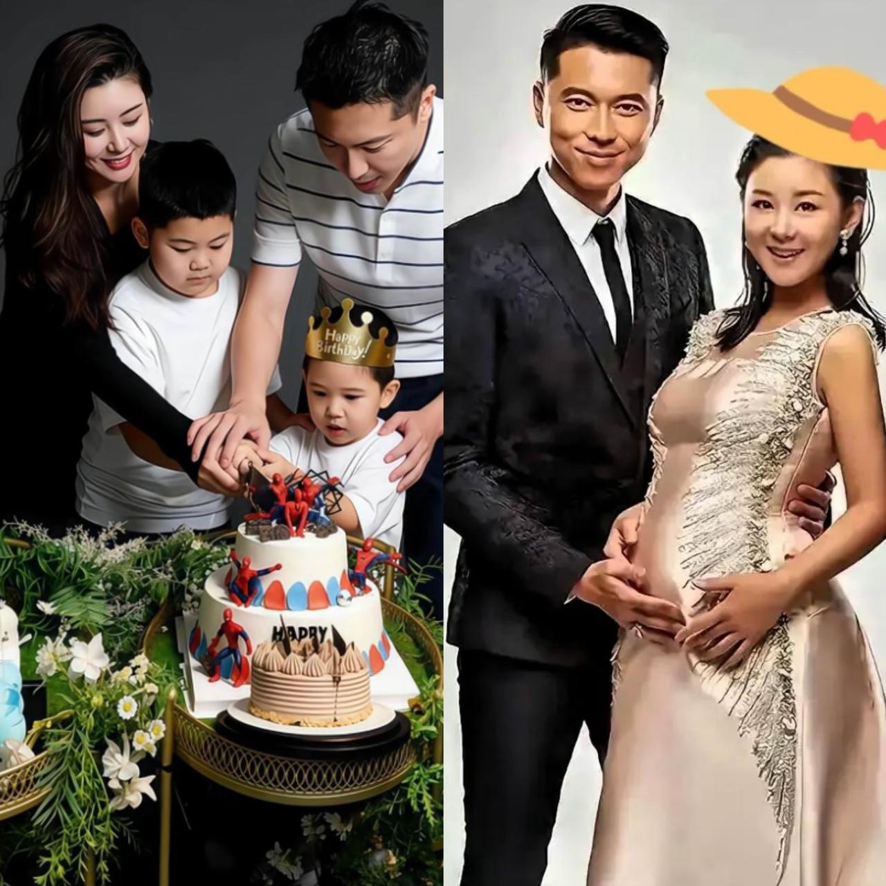 今天刷到一个消息，属实给我看愣了。
40岁，女演员，肚皮里揣着第三胎。

她和王