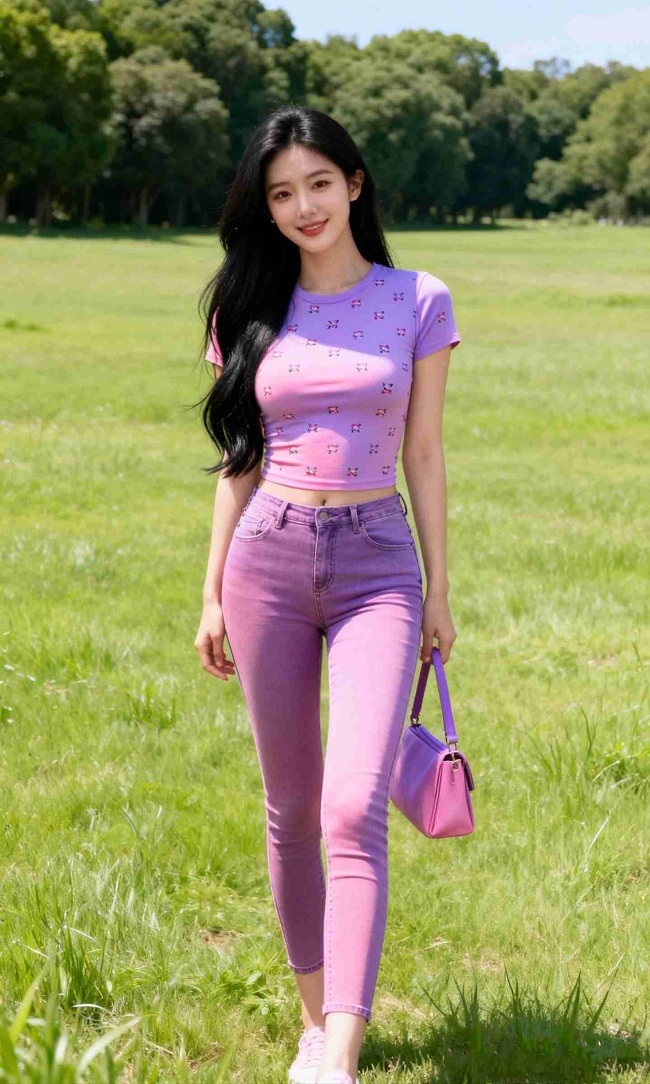 我的今日状态：😁轻松愉快
我这里的天气：☀️晴天
《粉紫信风》
 
风把草地染