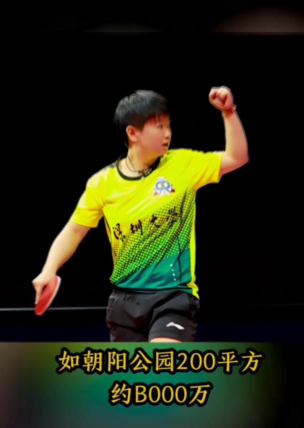 孙颖莎年收入超3500万，其中广告代言占大头。

一说起孙颖莎，你脑子里还只是那