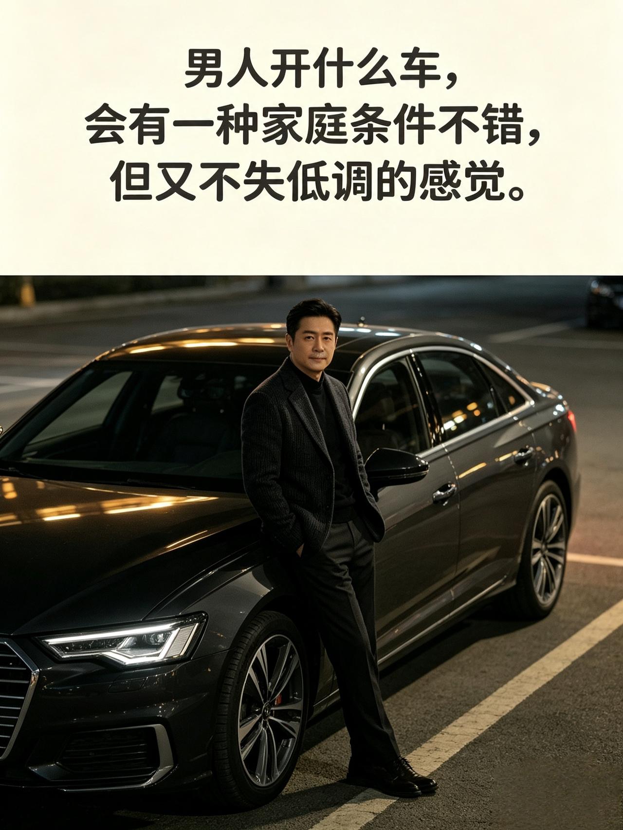 男人开什么车，
会有一种家庭条件不错，但又不失低调的感觉？
 不用去买那些一眼就