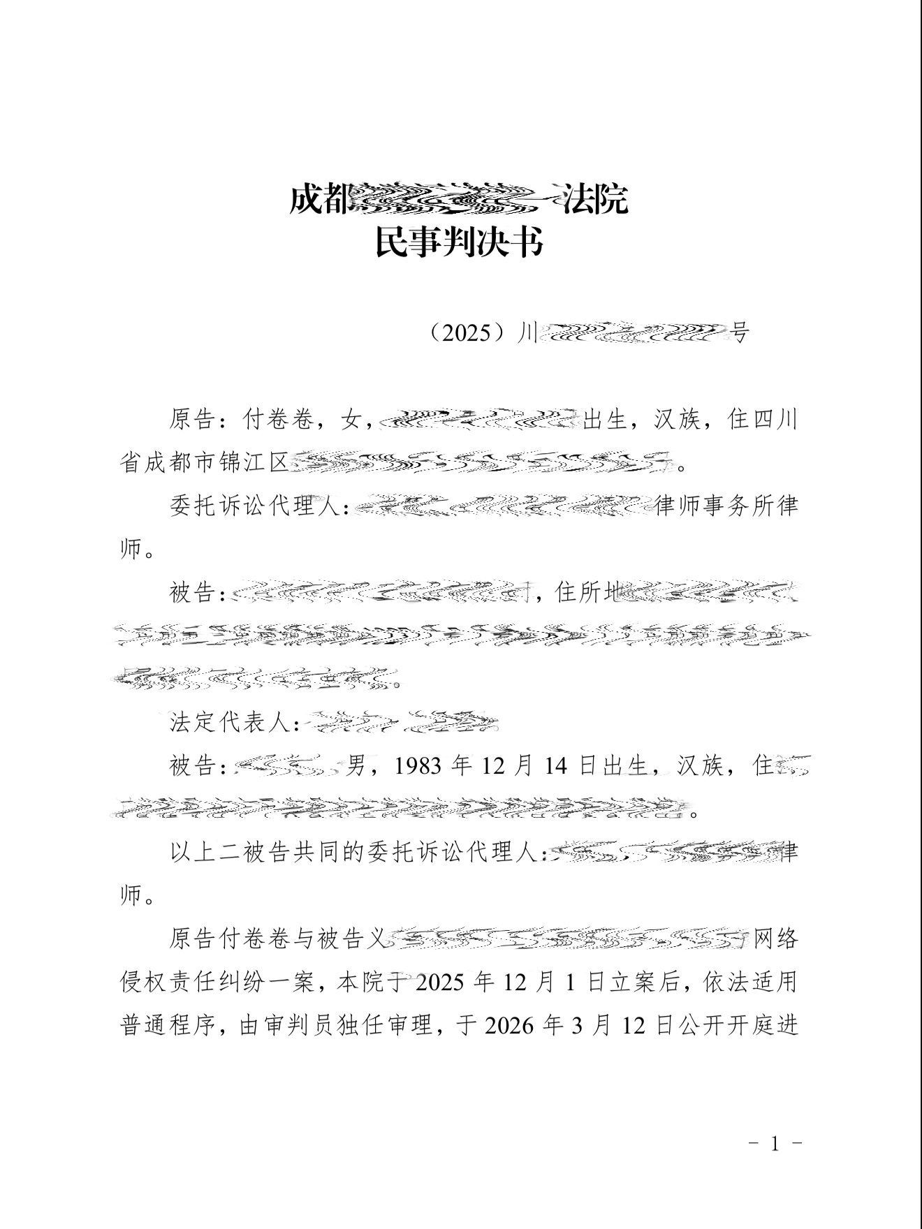 今年胜诉小黑子5场“合订本”网络不是法外之地付卷卷我的日常plog小米汽车付卷卷