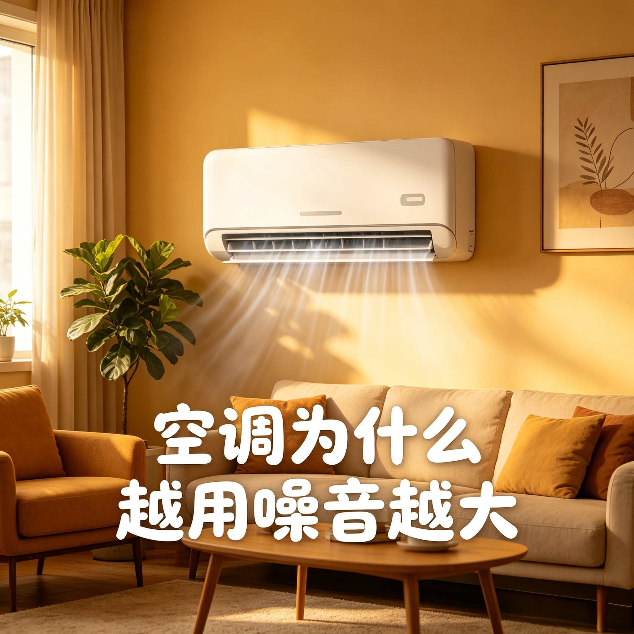空调为什么越用噪音越大 空调刚买来时安静如风，用久了却越来越吵，甚至伴随各种奇怪