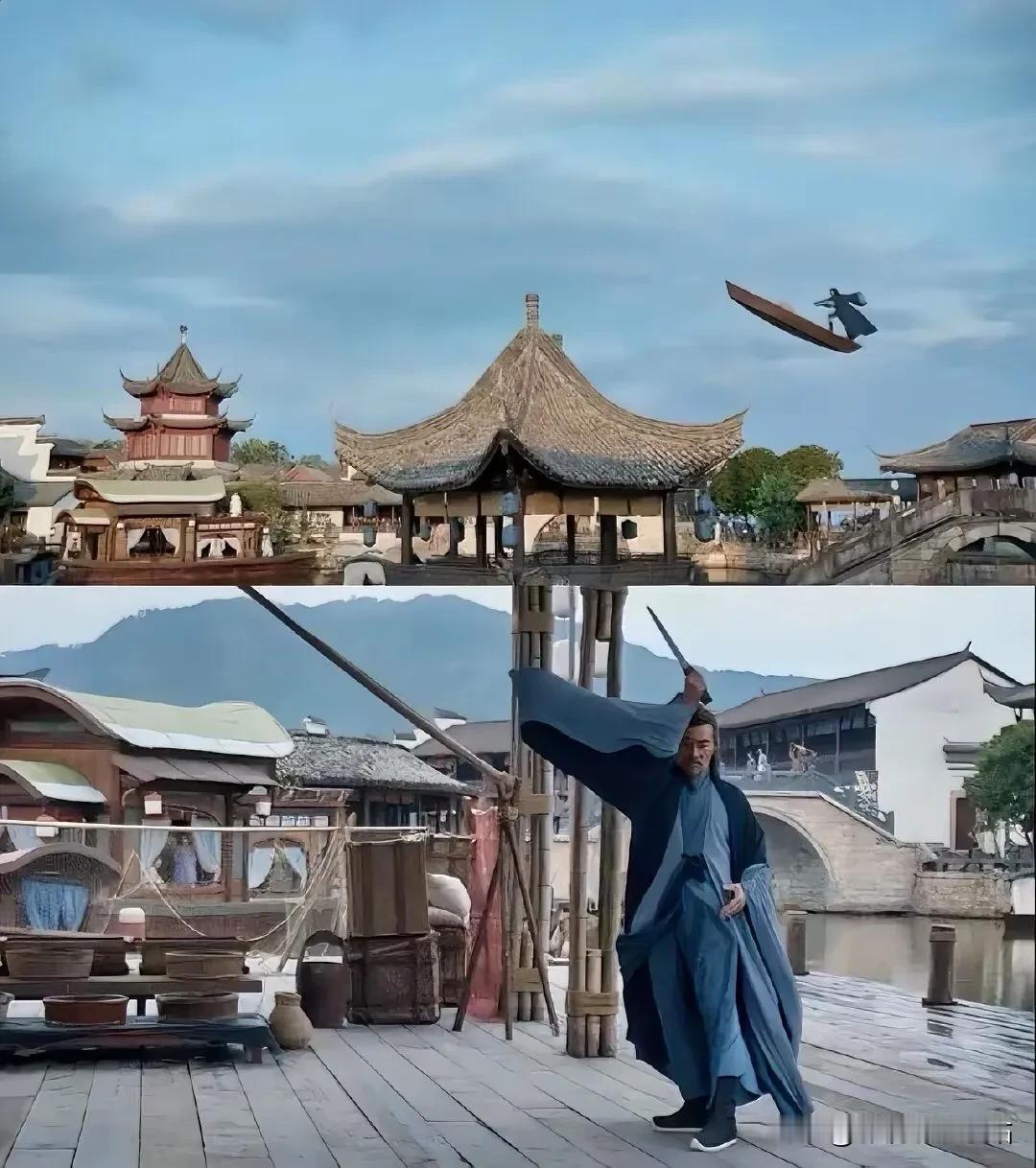 《庆余年2》放出幕后花絮：大宗师叶流云乘船飞出3秒的戏份，竟拍了1天。

没想到