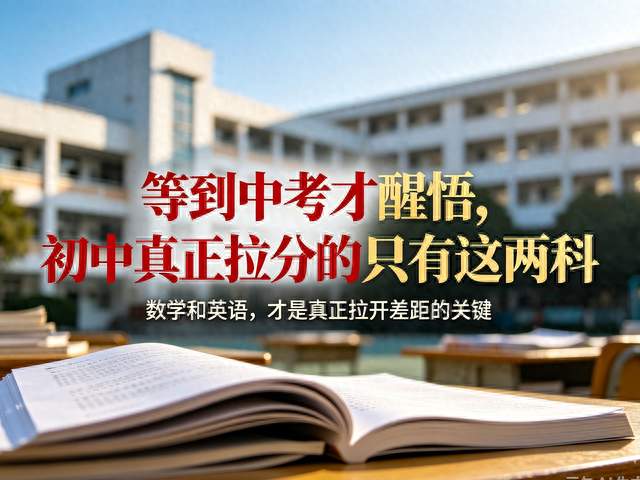 人民日报：等到中考才醒悟，初中真正拉分的只有这两科