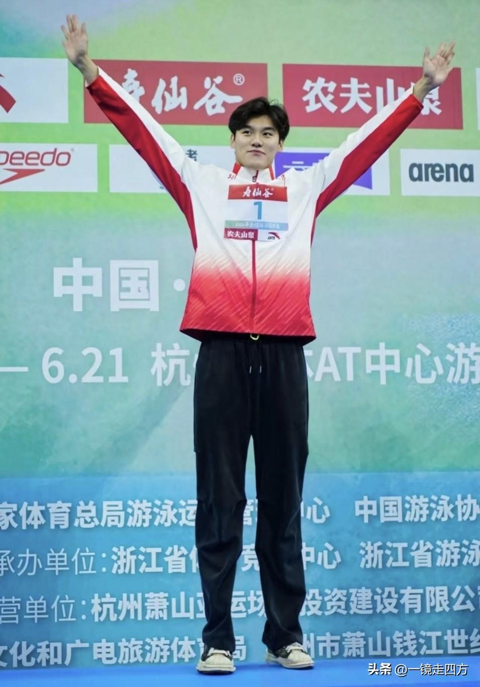 全国游泳冠军赛迎来第四比赛日结束了六个决赛项目争夺，男子蝶泳再破全国纪录，浙江队