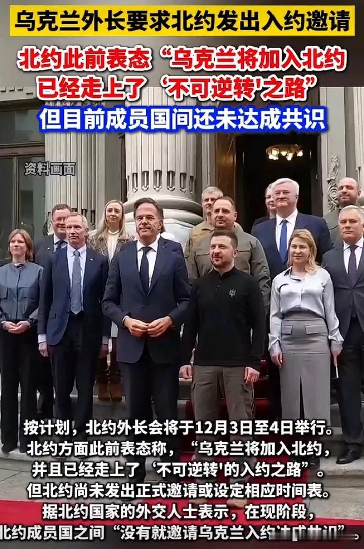 既然北约表示，乌克兰加入北约已经走向不可逆转的入约之路，乌克兰为了加入北约也是甘