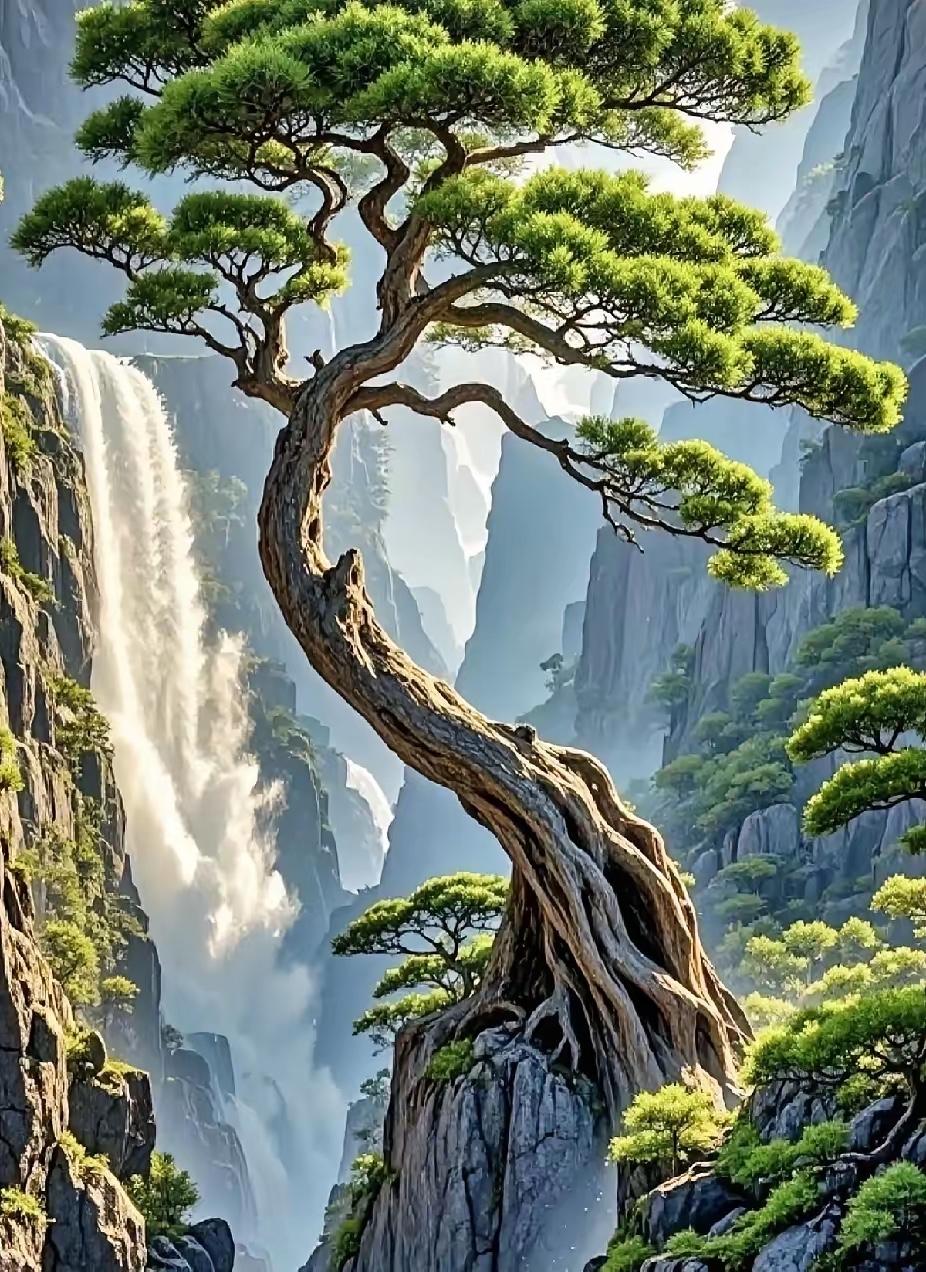 松生绝壁，
竹立悬崖。
横批：《松竹风格》