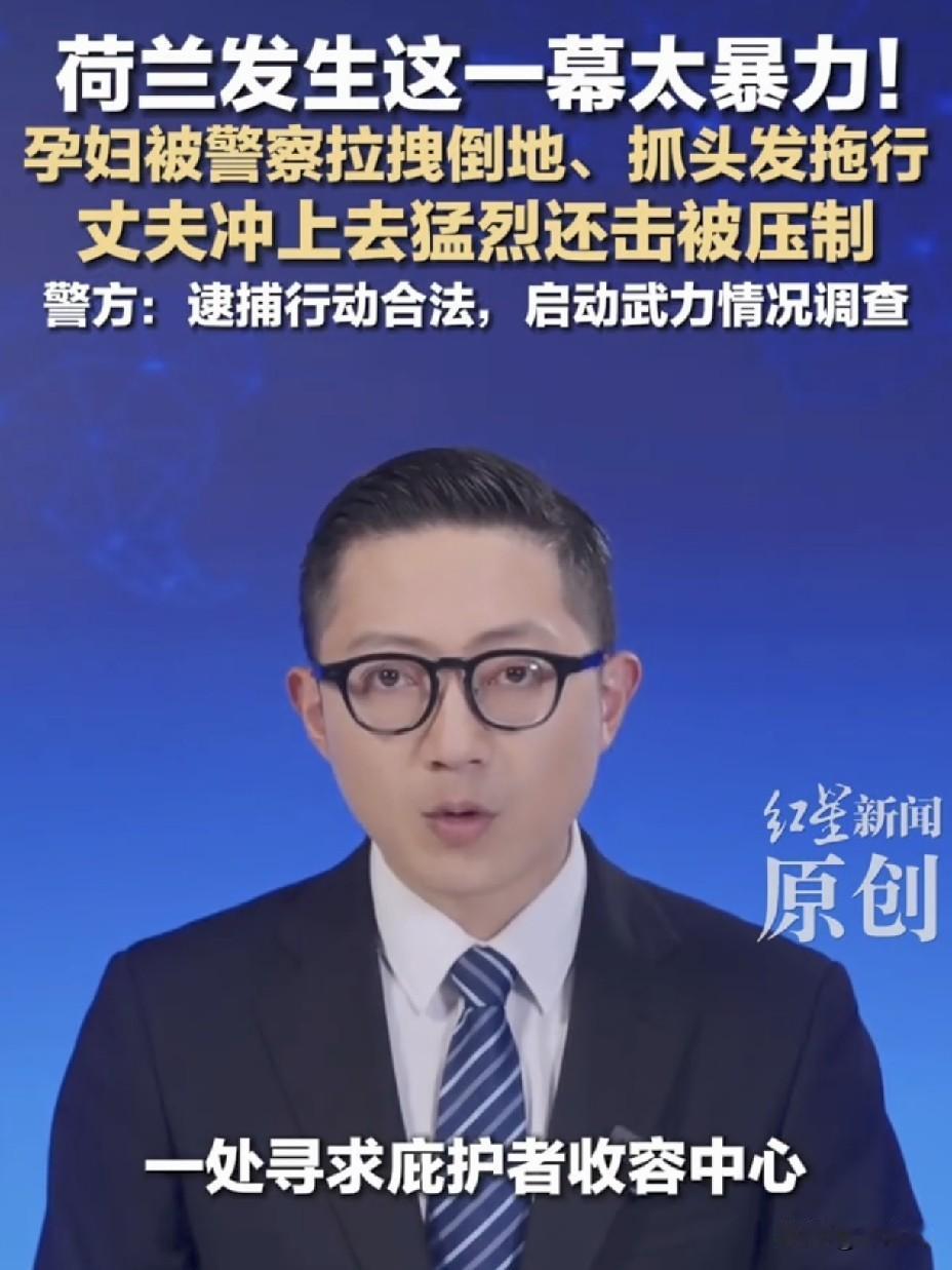 荷兰9个月孕妇被警察拽倒拖行！
西方人权滤镜碎一地
 
说好的保护弱势群体呢
孕
