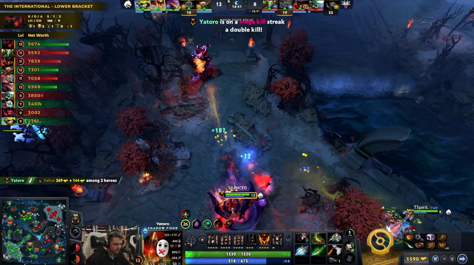 DOTA2TI15 淘汰赛败者组决赛Yandex对阵Spirit战队BO3第二局