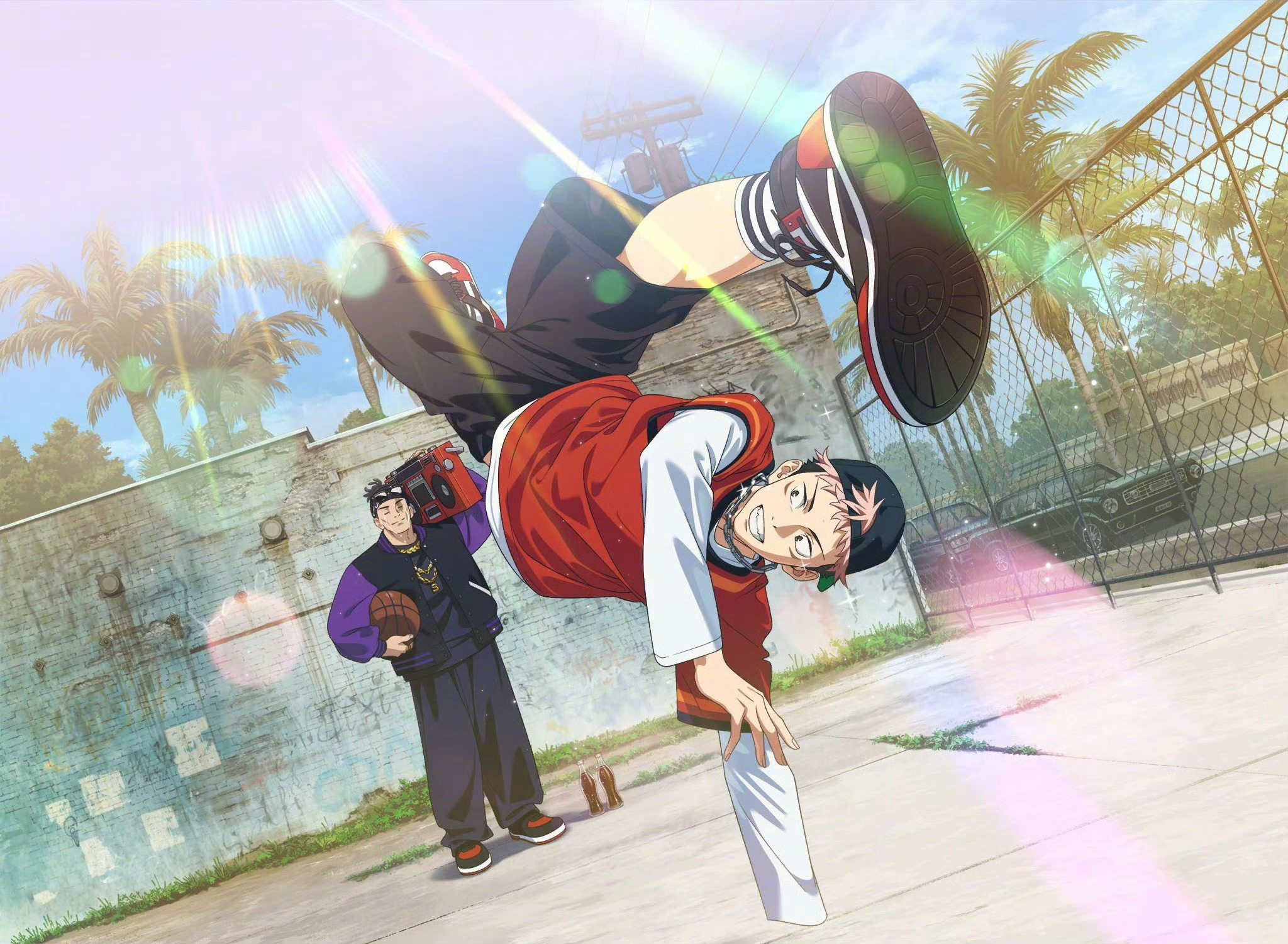 咒术回战 手游新图！好有活力的虎杖，虎子真的是运动番在逃男主既视感👟虎杖悠仁 