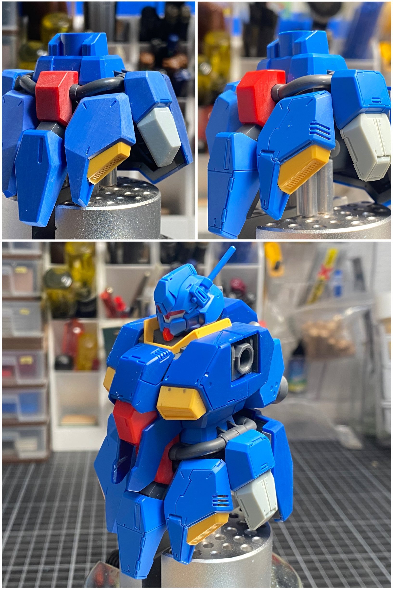 やまねこ正在制作中的HGUC古斯塔夫·卡尔00型，现在1/144都要这么飙细节了