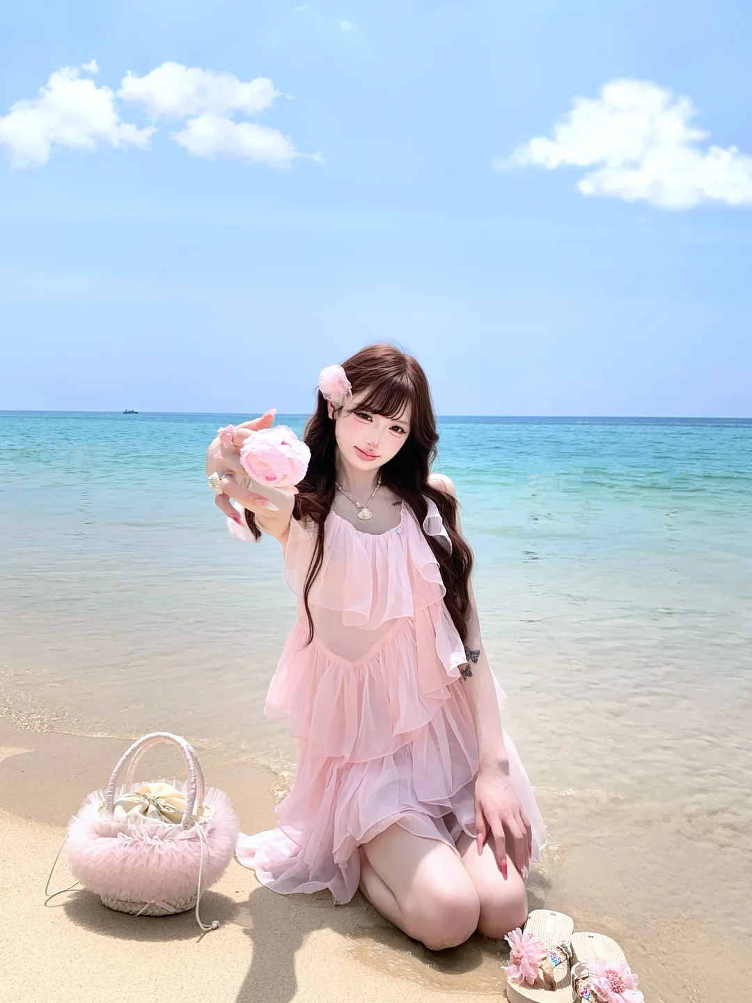 Sending you my flowers.