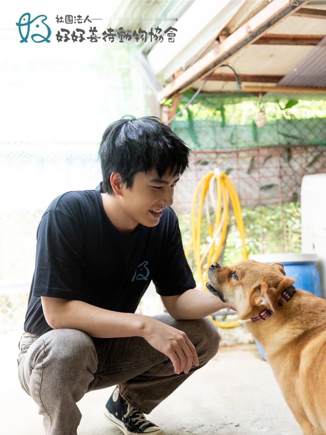 人美心善我男友[抱一抱]曾敬骅担任好好善待动物协会公益大使 ​​​