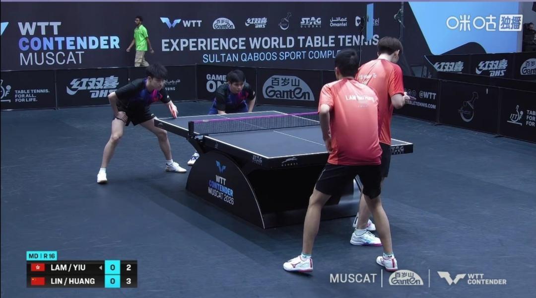 恭喜林诗栋/黄友政3：2胜中国香港林兆恒/姚钧涛，晋级男双八强！


WTT马喀