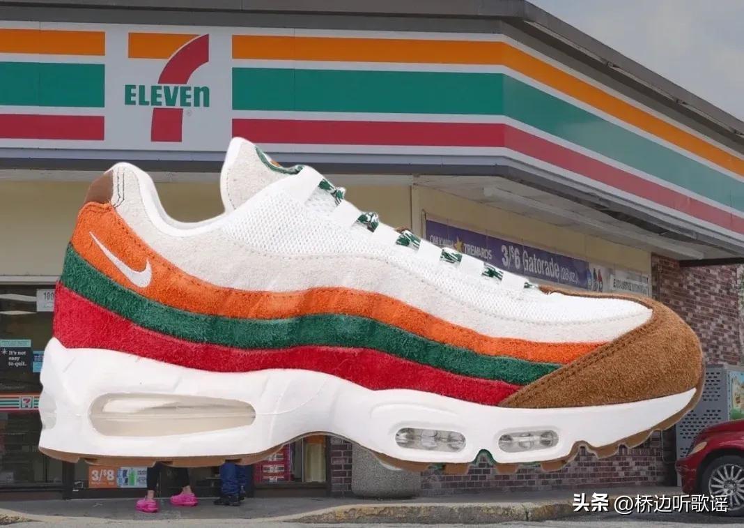 711告耐克抄配色！
据7月4日财联社报道，跨国连锁便利店7-Eleven在7月