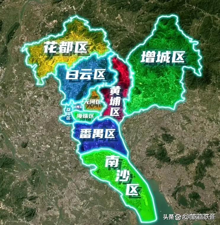 广州区划太有特点！圈层式布局，和深圳“一区多连”完全两种逻辑
 
摊开广州11区