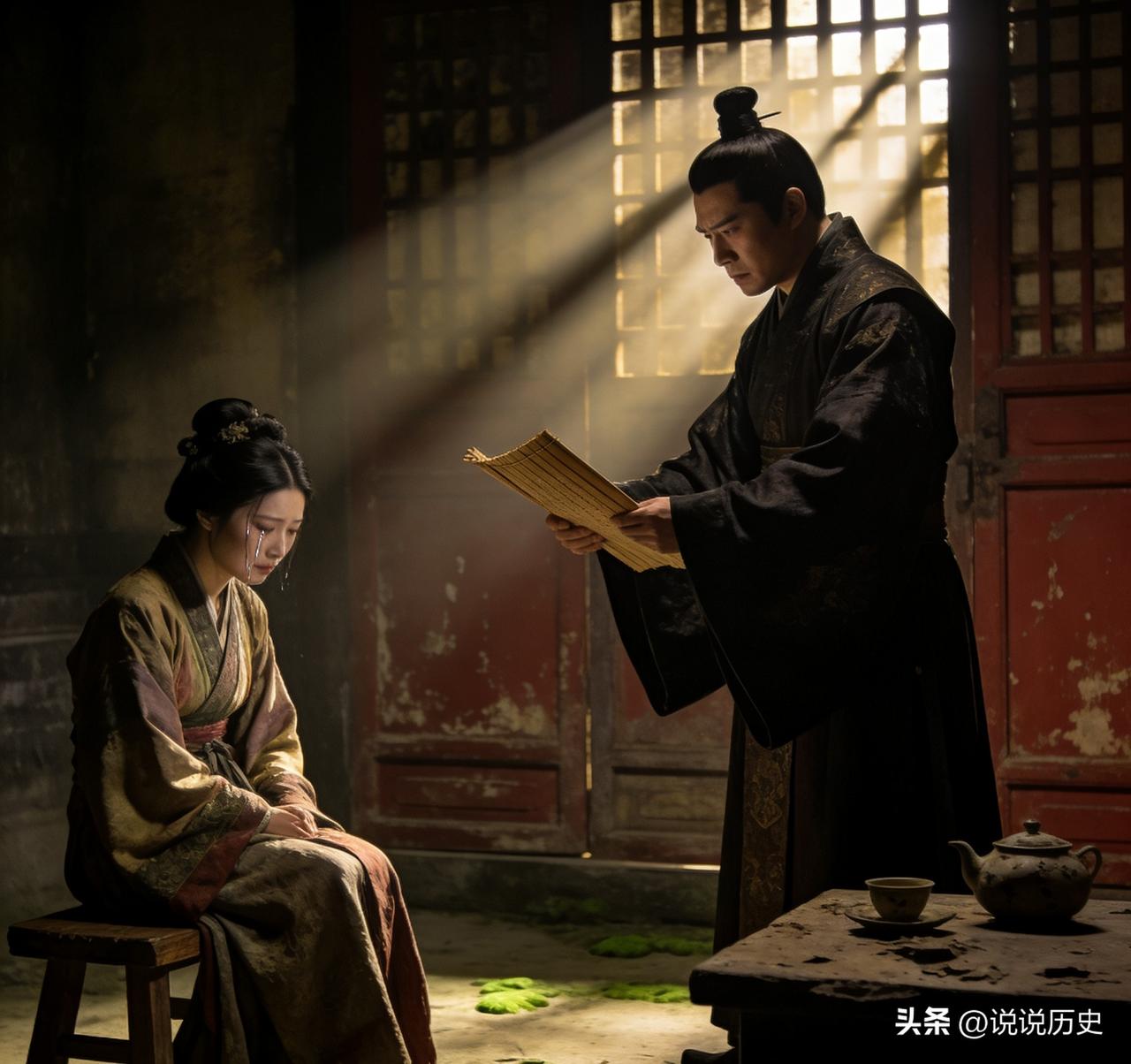 一天，太子李弘闲来无事居然走到了掖庭，无意间看到被幽禁的两个姐姐，都三十多岁了，