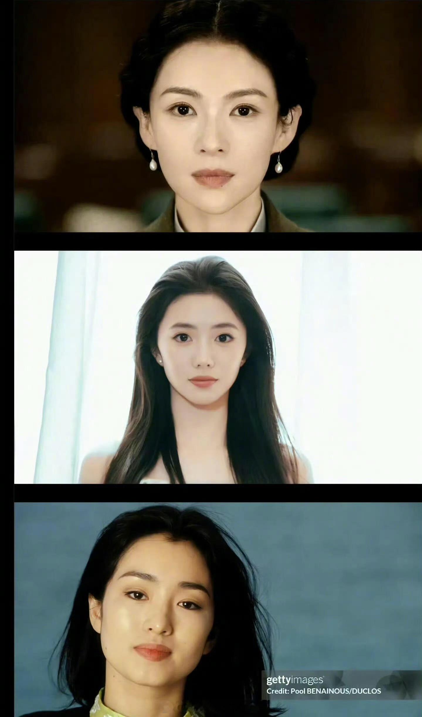 一张图看出张艺谋审美的高度统一，这就是电影脸的冲击力吗！！ ​​​